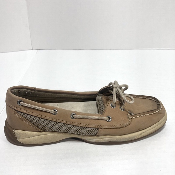 Sperry Top Sider Laguna Tan Women's Slip on Boat Shoes 9773581 Size 8M | Color: Tan | Size: 8 | Boeastmode's Closet